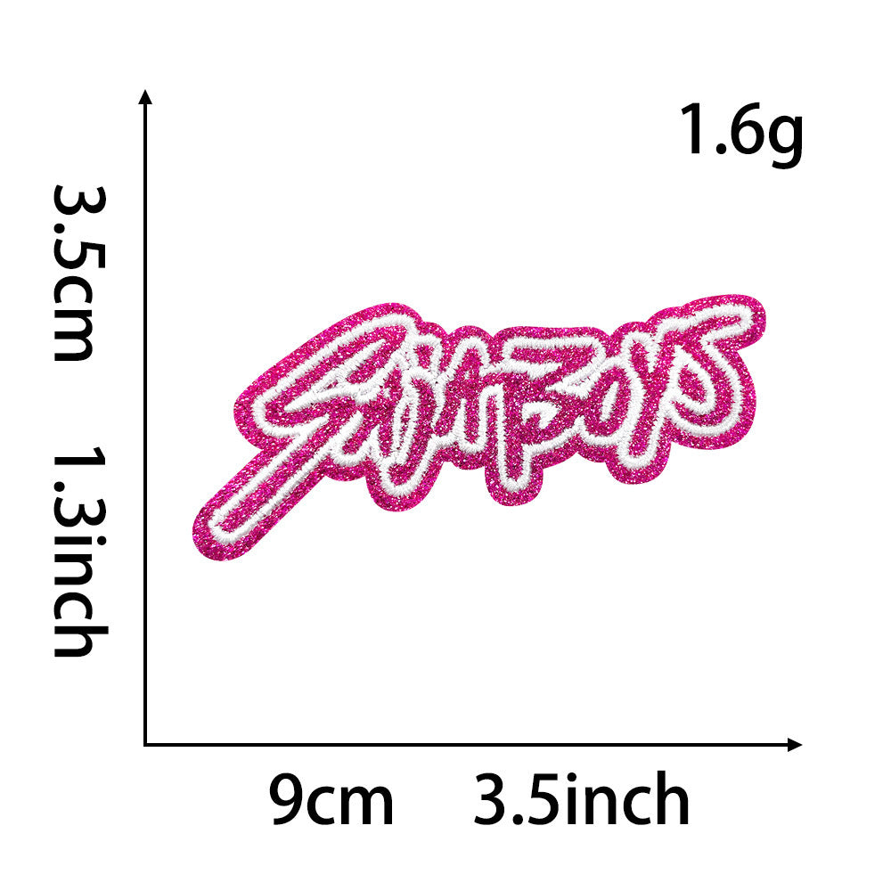 Wholesale Cartoon Cute Styling Girl Embroidery DIY Patches OLY Exclusive