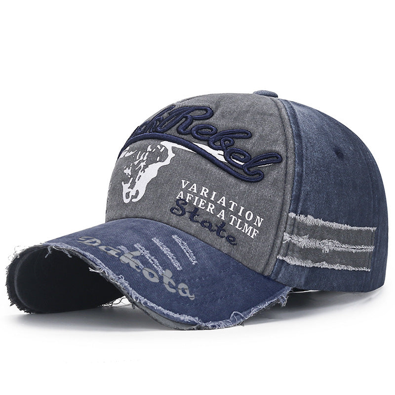 Wholesale Coated Washed Edge Damaged Old Baseball Cap