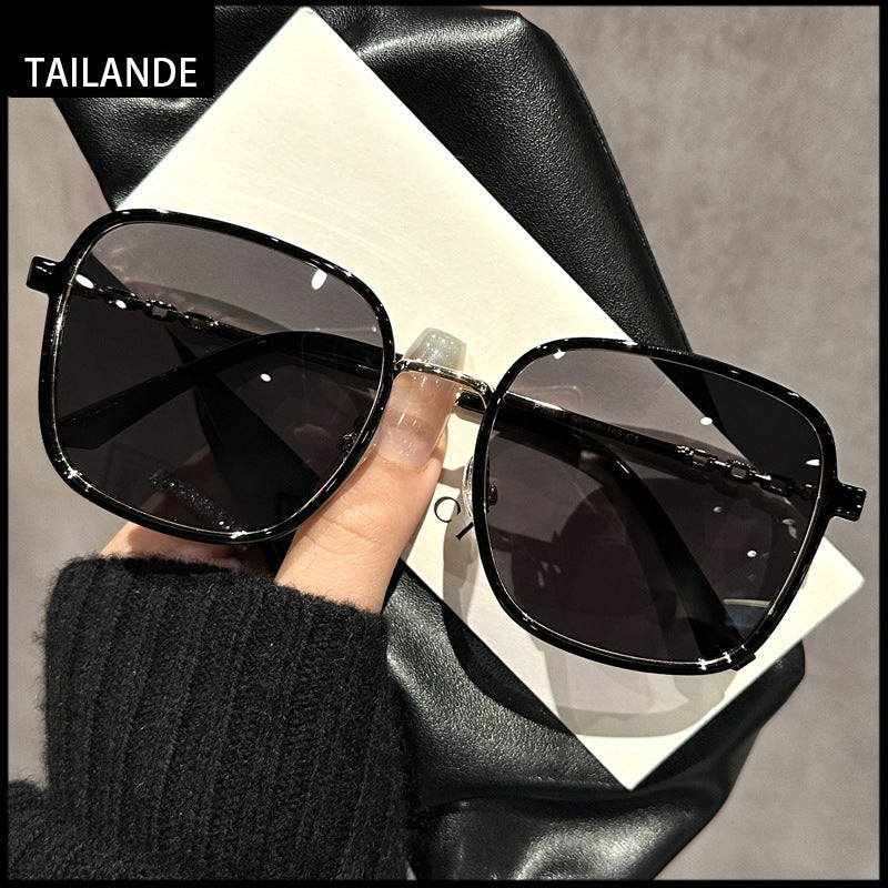 Wholesale Large Square Olive Black Grey Lens Sunglasses