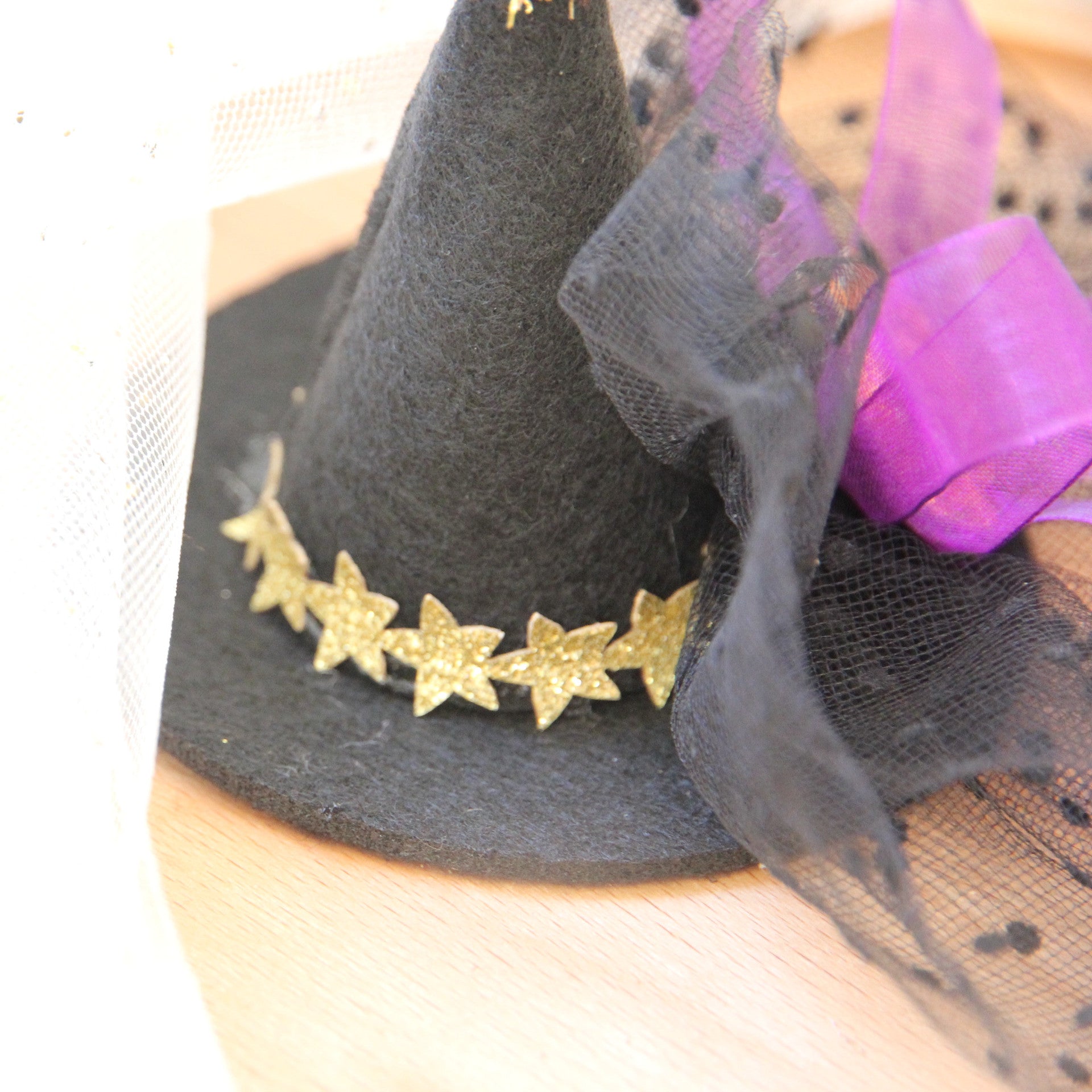 Wholesale 2023 Halloween Gauze Witch Hairpin Party Decoration