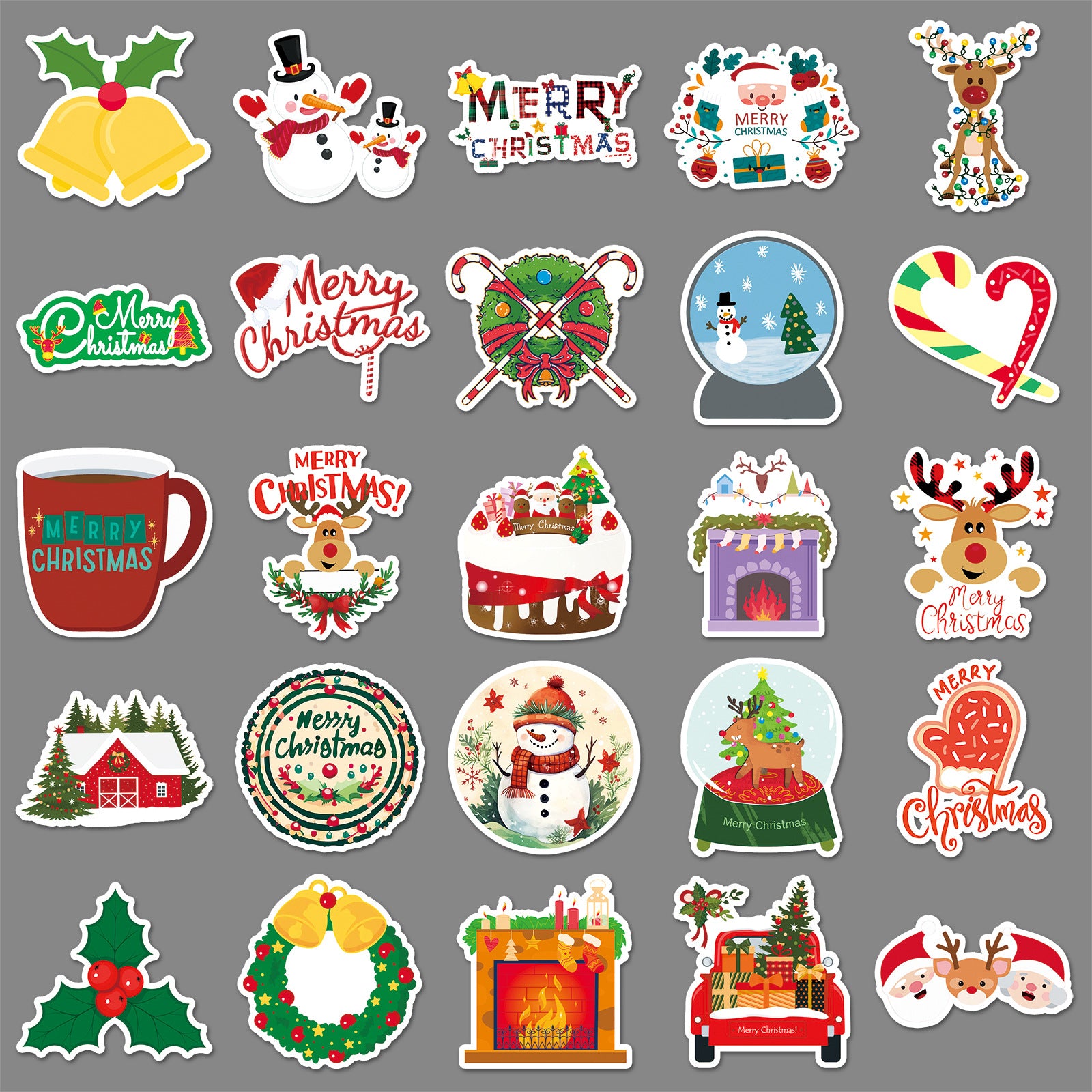 Wholesale 50PCS/ PACK  Christmas Graffiti Stickers