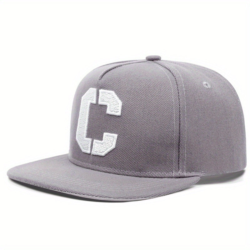 Wholesale Flat Street Embroidery Letter C Hip Hop Hat