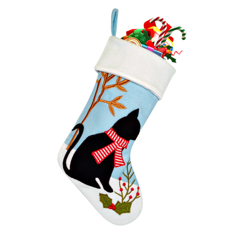 Wholesale Christmas Decoration Supplies Snowman Old Man Deer Christmas Stockings Gift Bag