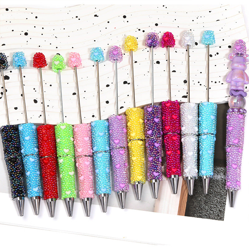 Wholesale 5pcs High-Looking Dream Bubble Bead Bead Pen DIY Heart Sticker
