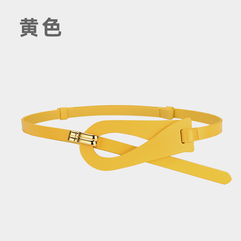 Wholesale Two-layer Cowhide Belt with No Holes for Adjustment and Outer Decoration