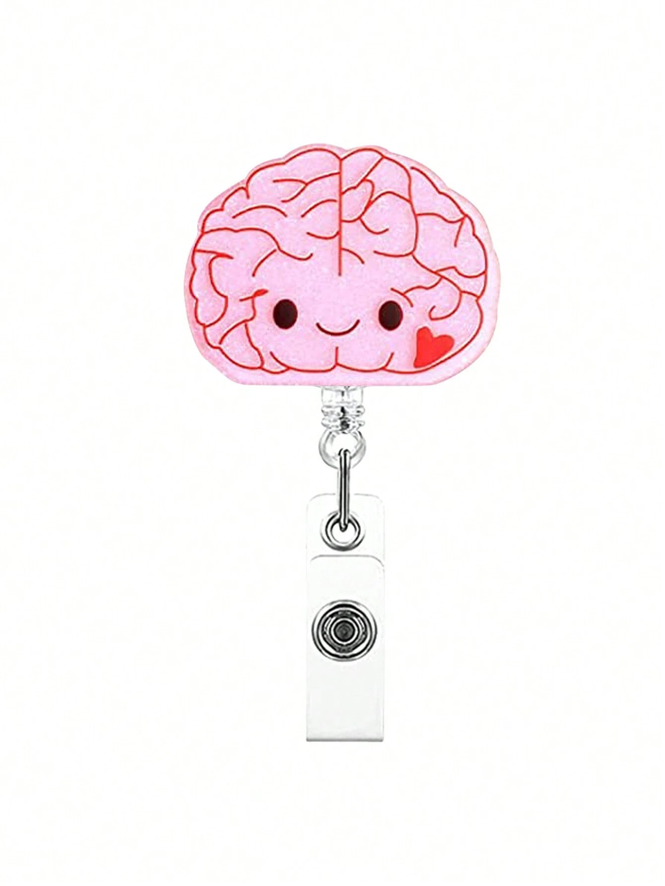 Wholesale Acrylic Love Clothes Syringe Mask Retractable Badge Scroll Keychain