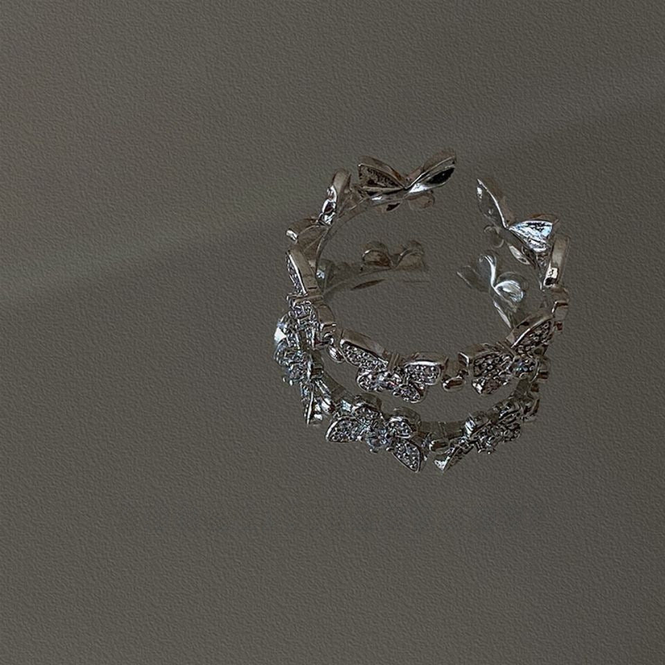 Wholesale Liquid Butterfly Open Ring