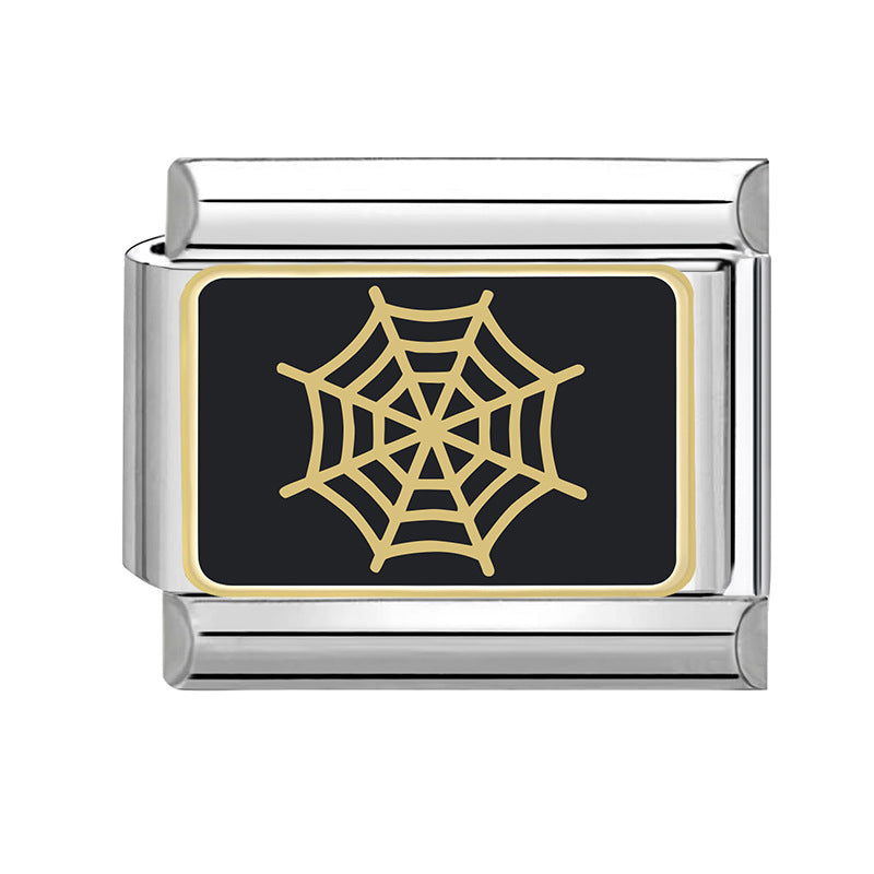 Wholesale DIY Creative Steel Bottom Personalized Retro Handmade Craft Bracelet Charms