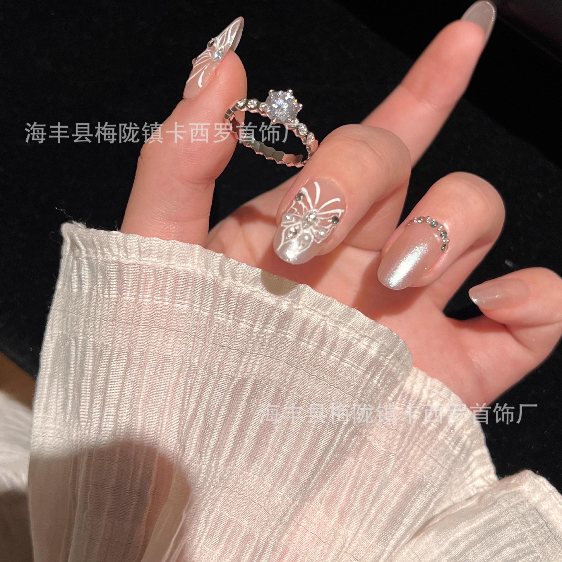 Wholesale Plated 18k Rose Gold Diamond Couple Ring