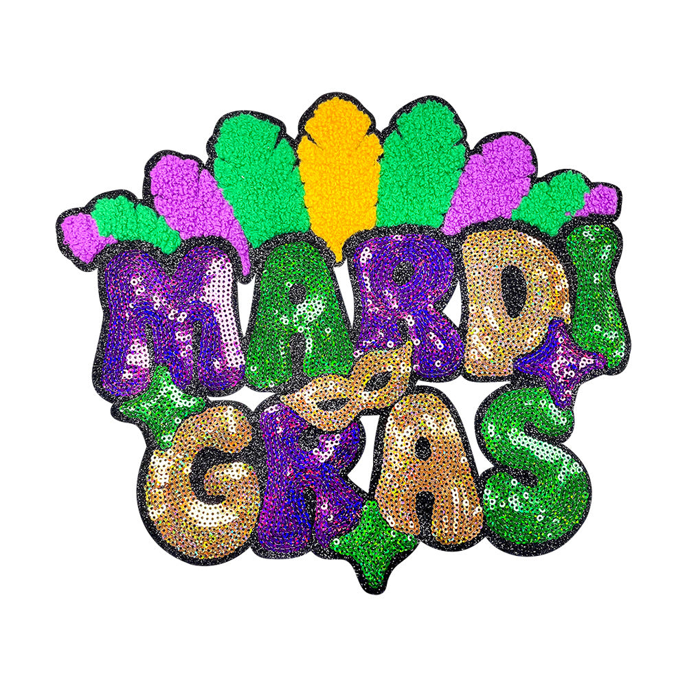 Wholesale Trendy Sequin Embroidered Lucky Carnival Patch Valentine S Day Coat Accessory