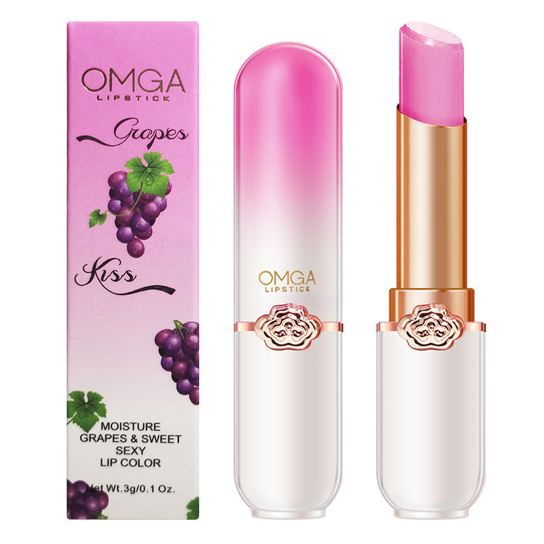 Wholesale moisturizing and non-fading peach color changing lipstick