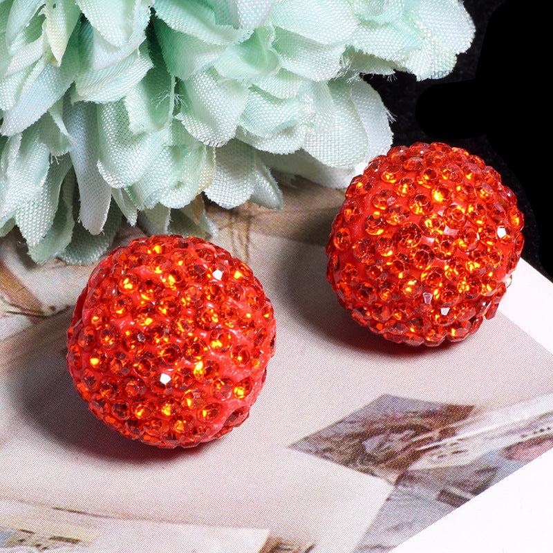 Wholesale 20pcs Soft ceramic colored round beads