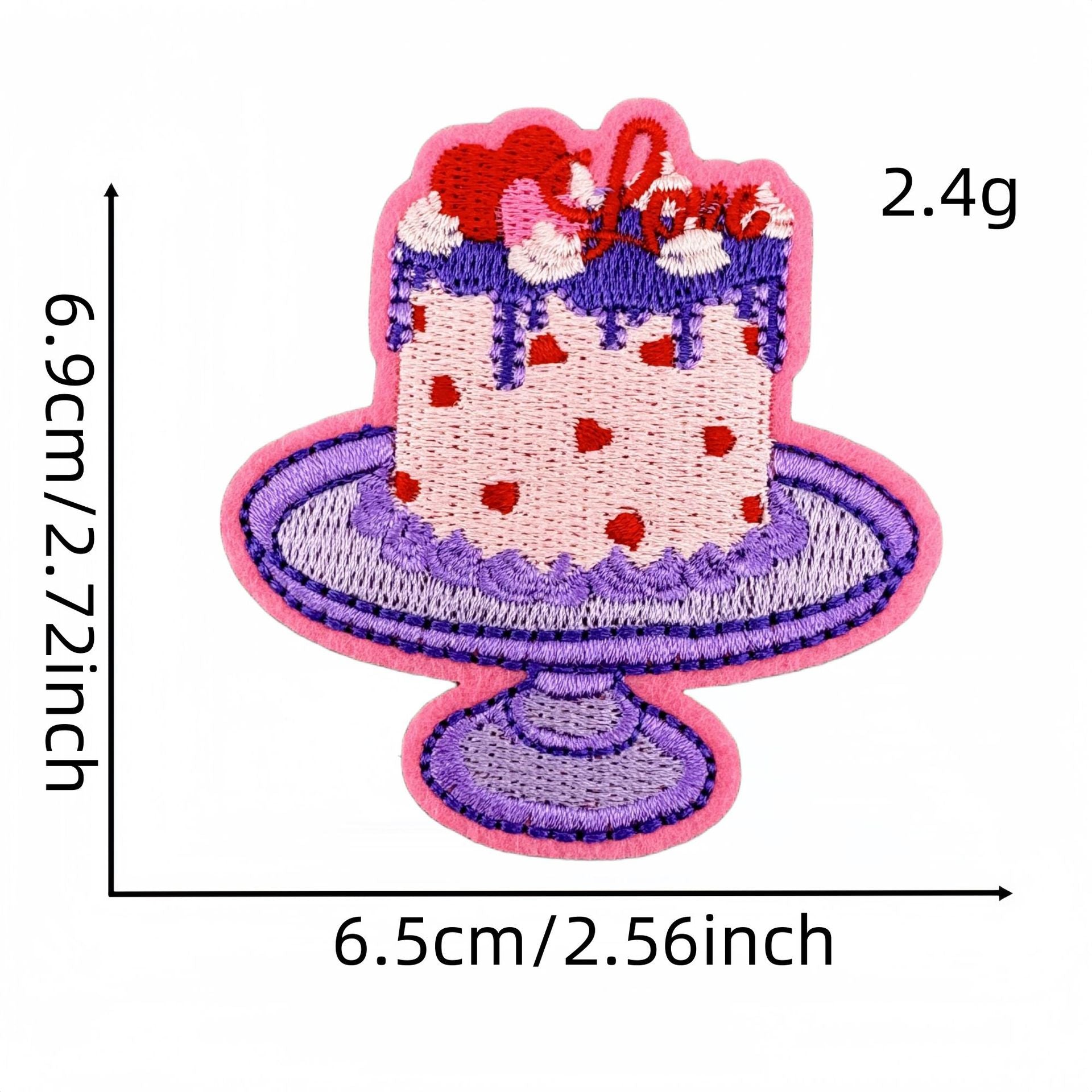 Wholesale Valentine' s Day Pink Love Cartoon Embroidery DIY Patches
