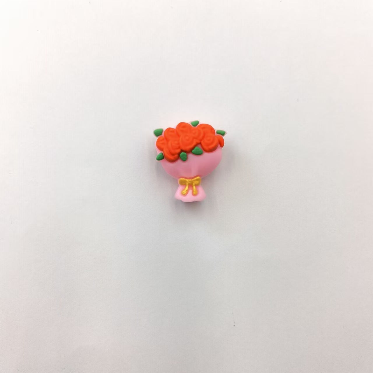 Wholesale 10pcs 3D Three-dimensional Valentine's Day Flower Silicone Beads