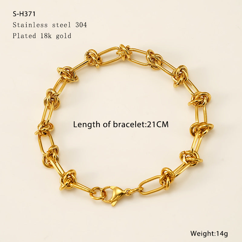 Wholesale Stainless Steel  Electroplated Color-Preserving Bracelet