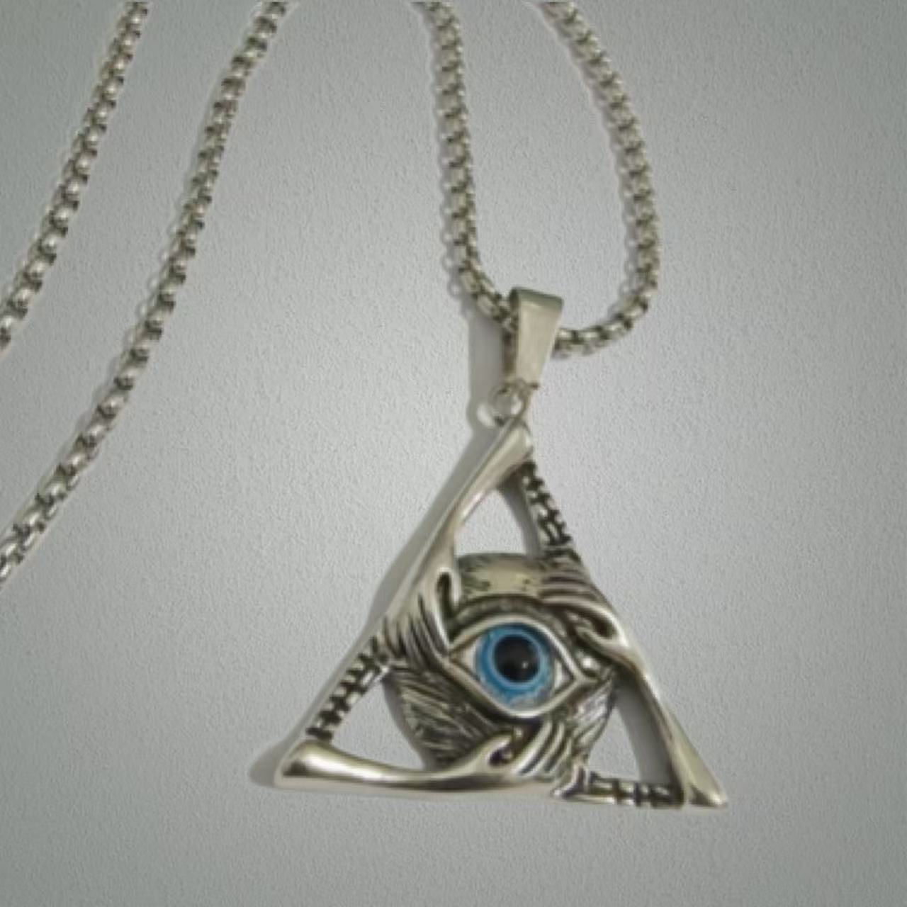 Wholesale Retro Lion Head Owl Thor Hammer Devil Eye Three One Knot Arrow Necklace