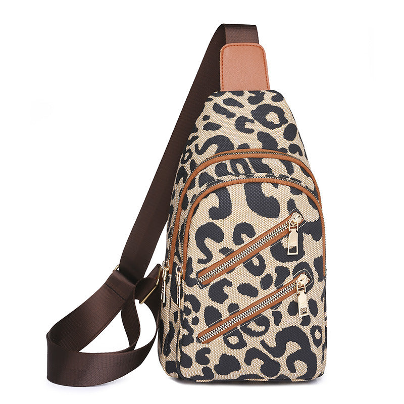 Wholesale Retro Leopard Print Versatile Waterproof Shoulder Bag