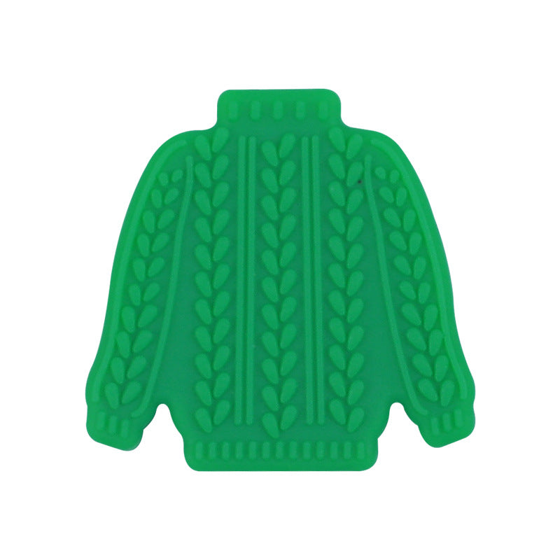 Wholesale 30pcs cartoon sweater silicone beads