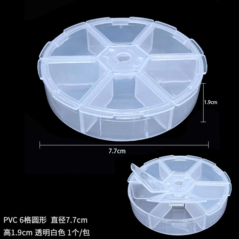 Wholesale Handmade DIY Bead Jewelry Removable Transparent Plastic Storage Box Tools