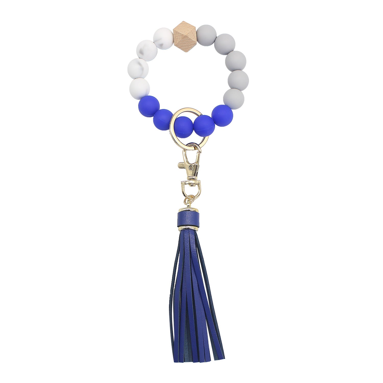 Wholesale Tassel Wood Beads Silicone Beads Wrist Keychain