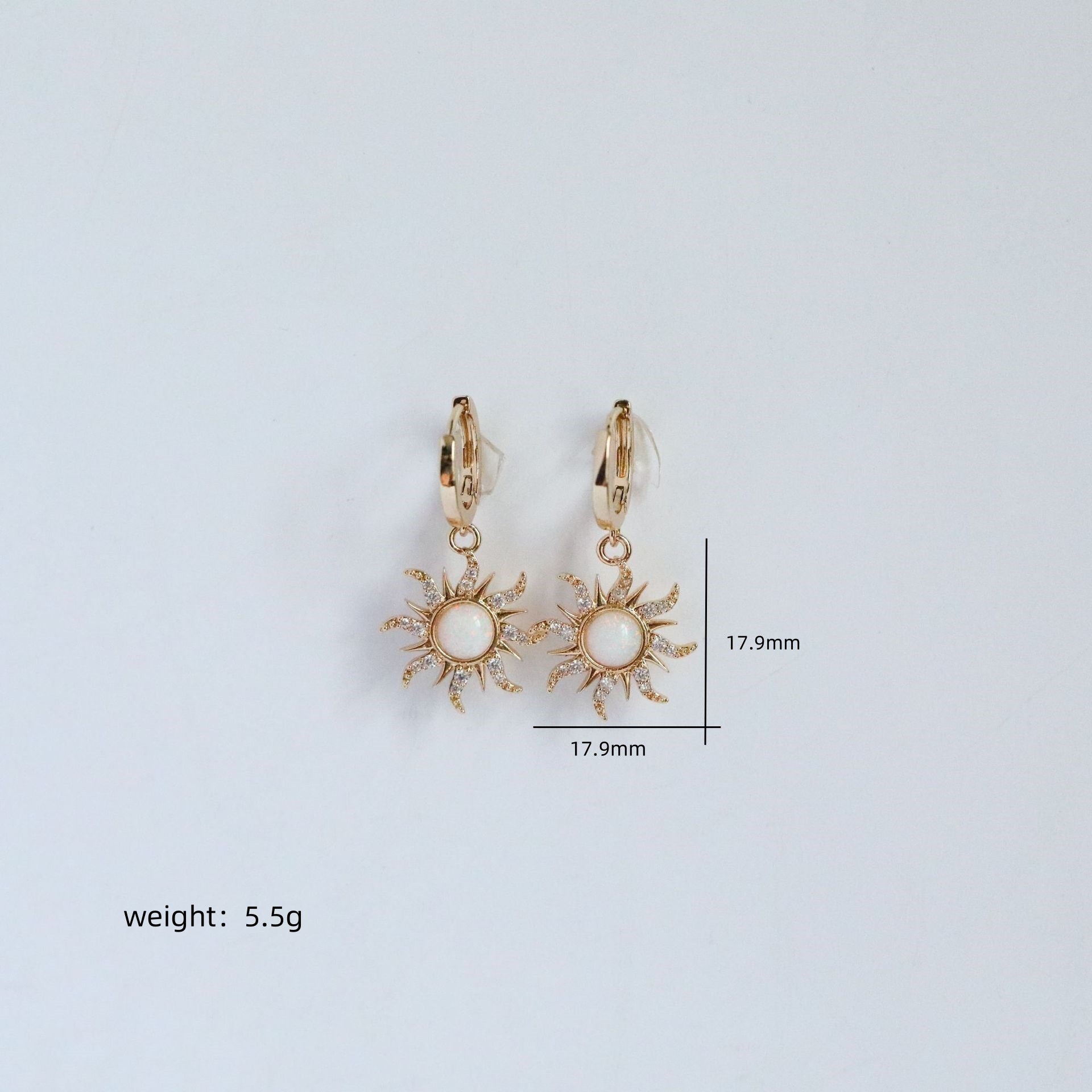 Wholesale Chain retro dopamine opal micro inlaid zircon necklace