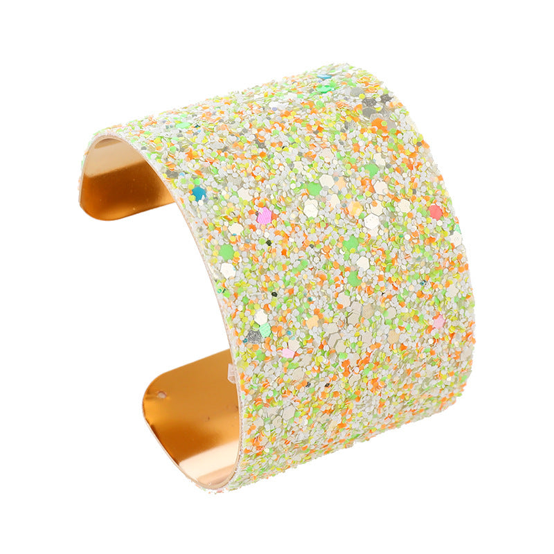 Wholesale Glitter Pink Gradient Color Brilliant Bracelet