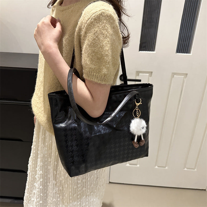 Wholesale The New Fashionable Large-capacity Tote Bag Is A Niche Check Casual Shoulder Bag