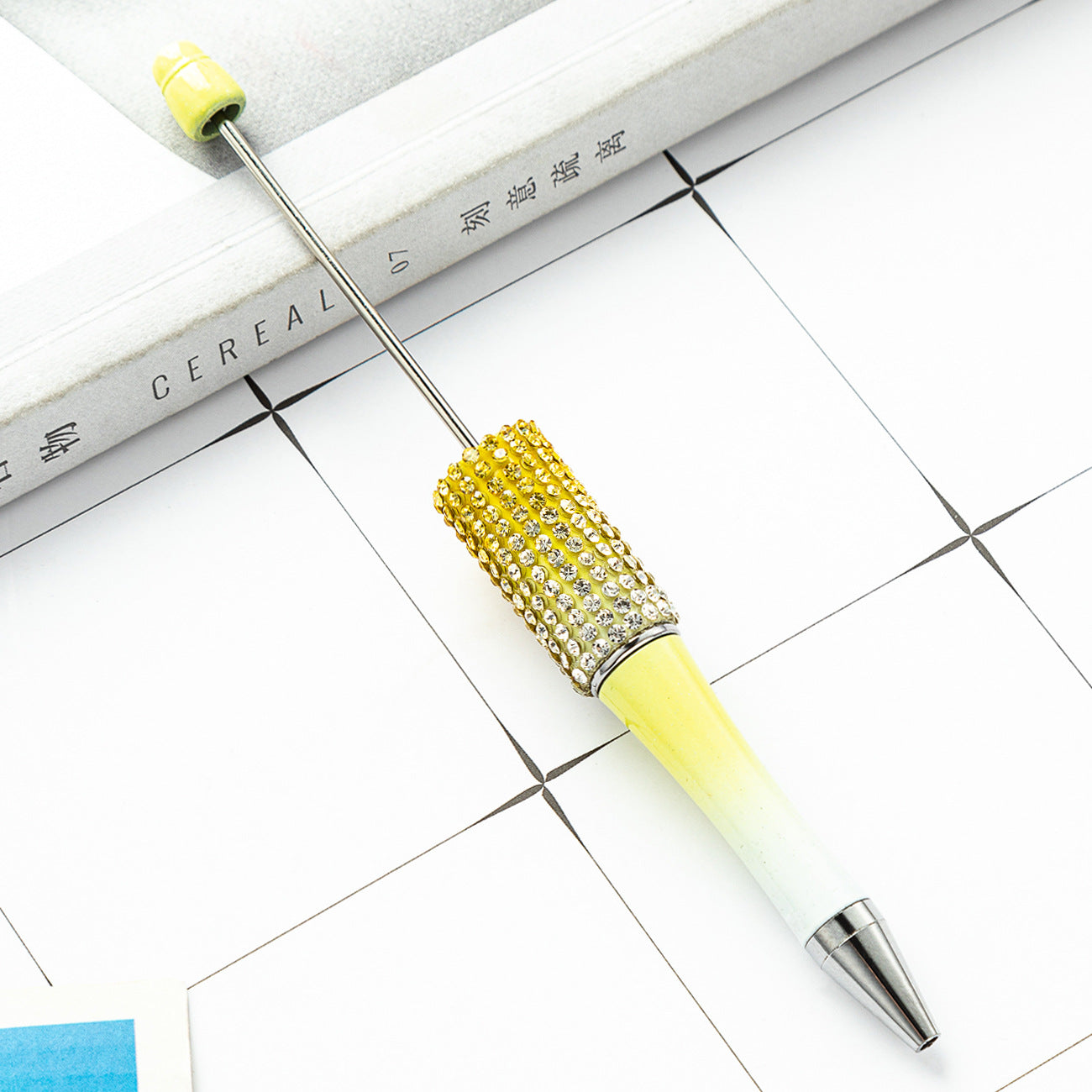 Wholesale 500pcs Beadable Pens Rhinestone Pens Handmade Plastic Diamond Pen