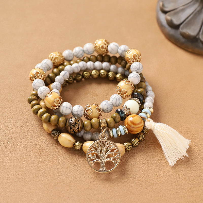 Wholesale Bohemian Handmade Exoticism Woven Multi-Layer Bracelet