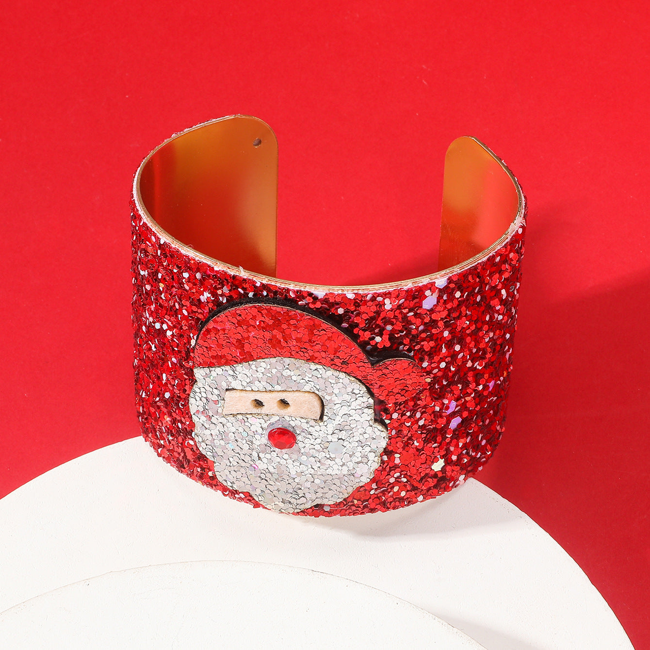 Wholesale Christmas Cute Cartoon Creative Santa Claus Elk Bell Bracelet