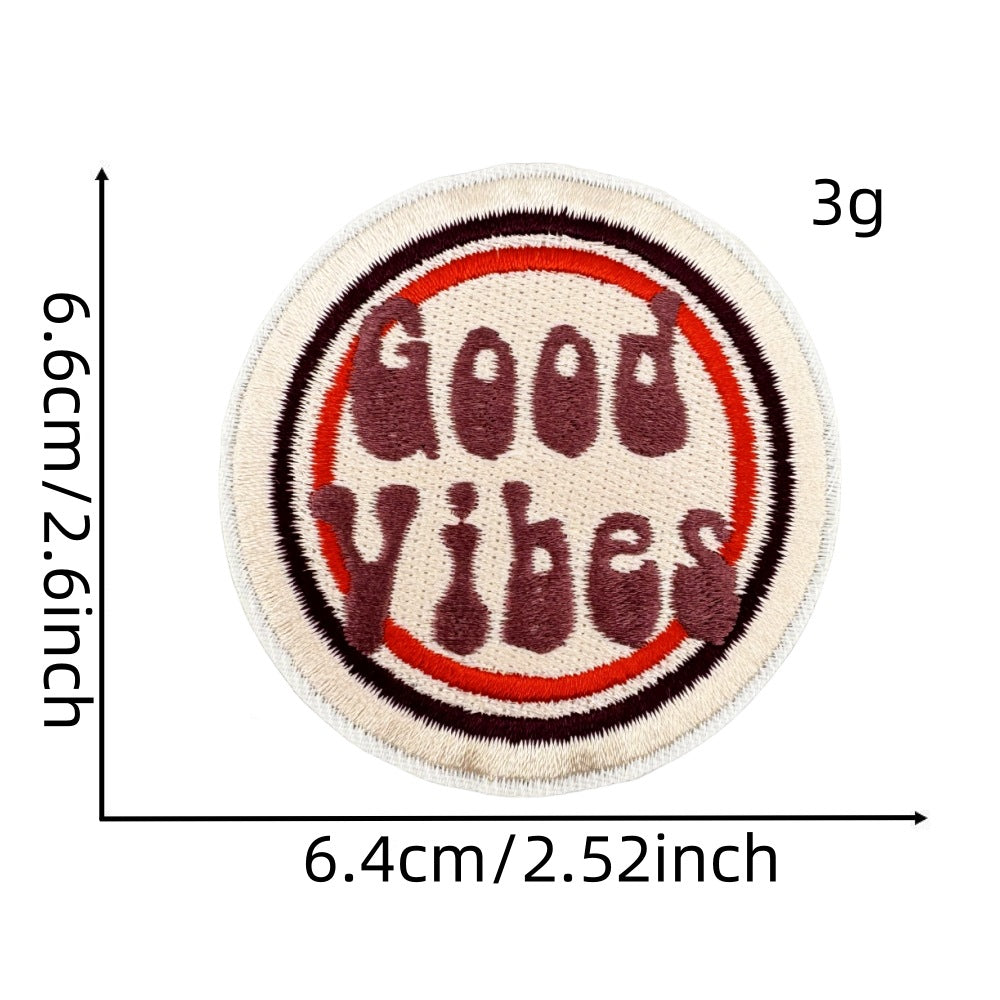 Wholesale Cute Bohemian Embroidered Patches Polyester Thread For Clothing Bags And Resale