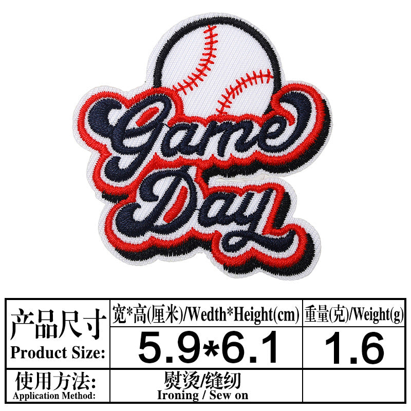 Wholesale Cartoon Baseball Football Embroidery DIY Patches