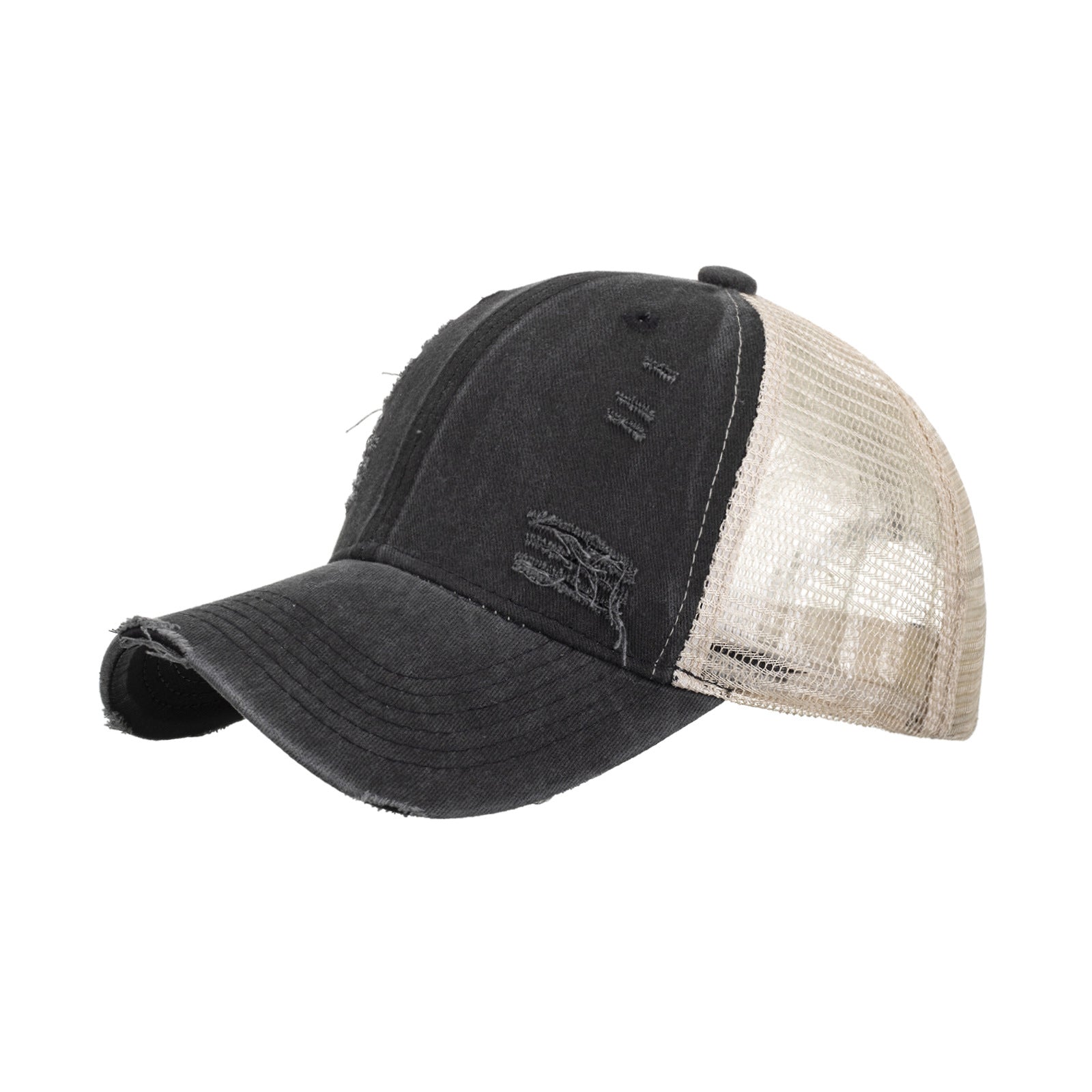 Wholesale  hole washing net cap cap casual sunscreen sun hat baseball cap
