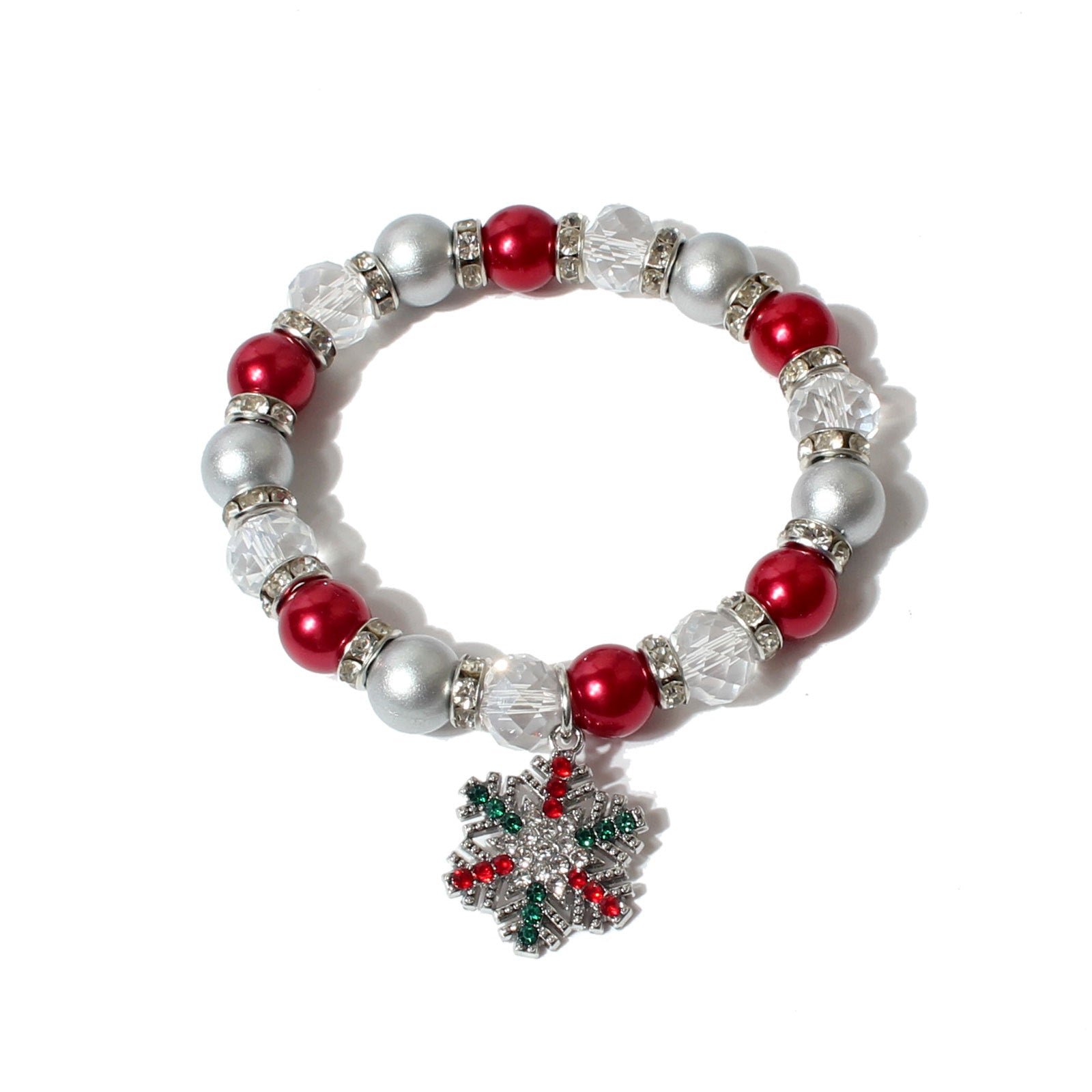 Wholesale Christmas Colorful Beads Beaded Bracelet Jewelry Bracelet