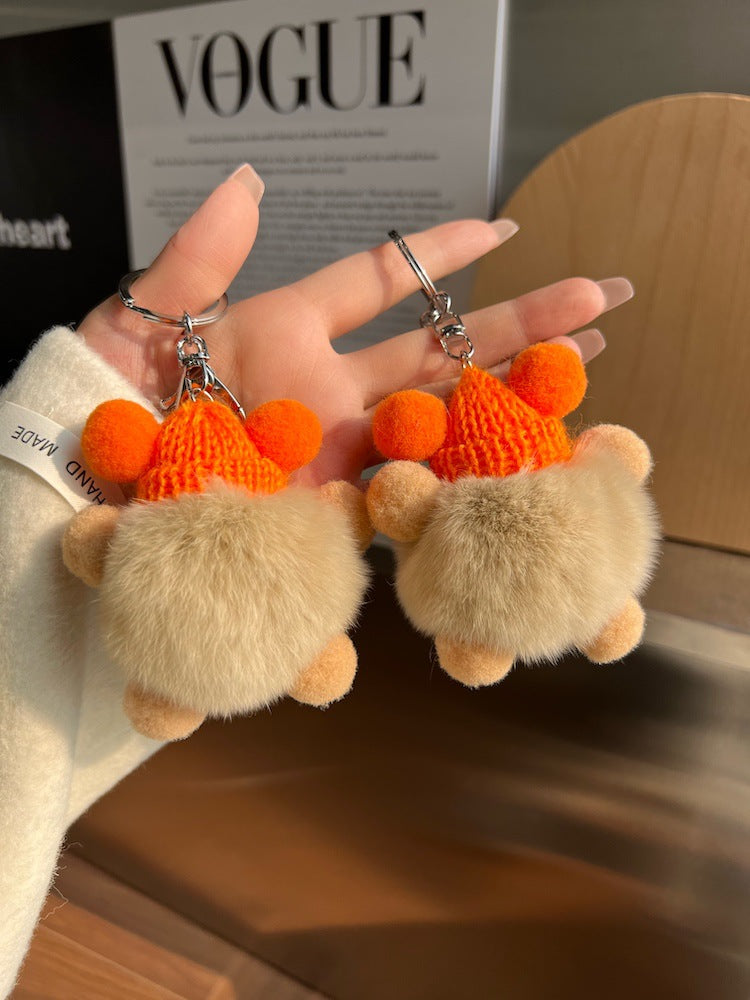 Wholesale Cartoon Doll Plush Ball Keychain