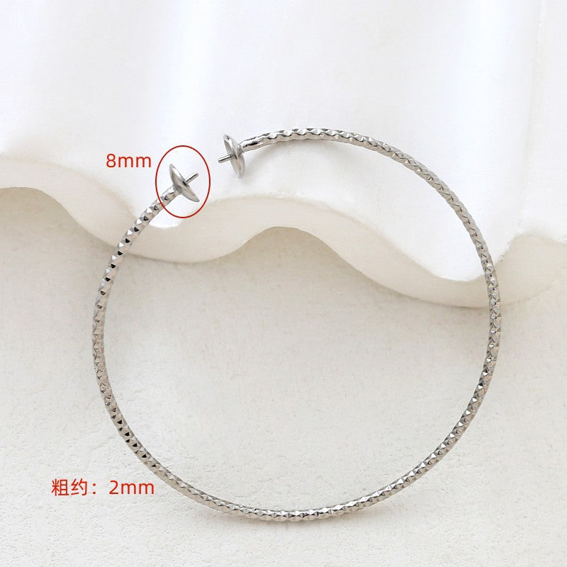 Wholesale Gold-plated Copper DIY Baroque Bracelet Accessory