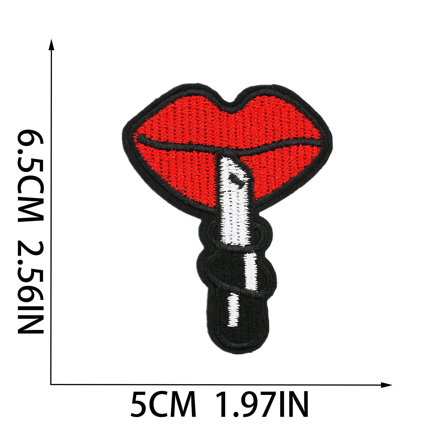 Wholesale Assorted Cartoon Embroidery Patches Cactus Mouth Sequin Cherry Polyester Thread Clothing Decoration Resale Craft Supply