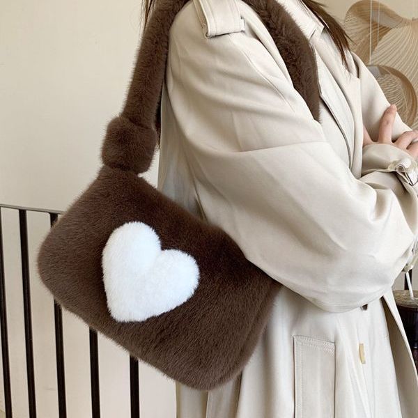 Wholesale Autumn and Winter Plush Bag Single Shoulder Fur Bag