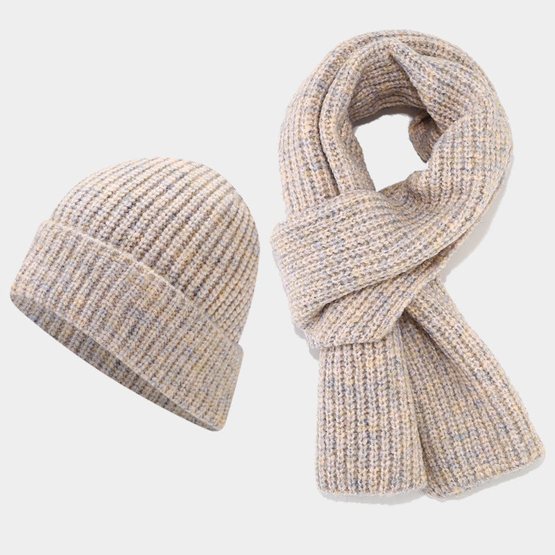 Wholesale Winter Outdoor Cold-proof Thickened Hat and Scarf Set