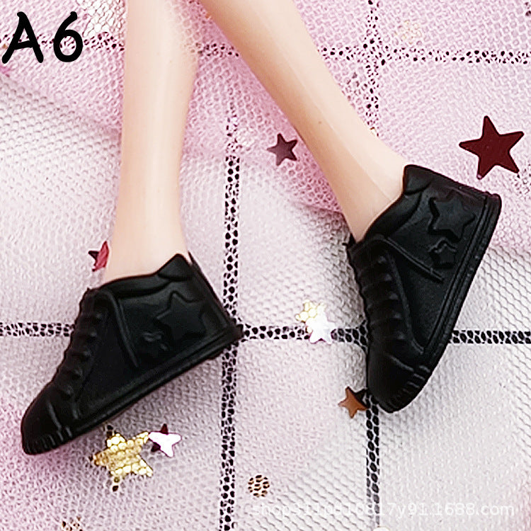 Wholesale 30cm High Heels Black Shoes Sandals Girls Play House Toy Accessories Shoes Gift