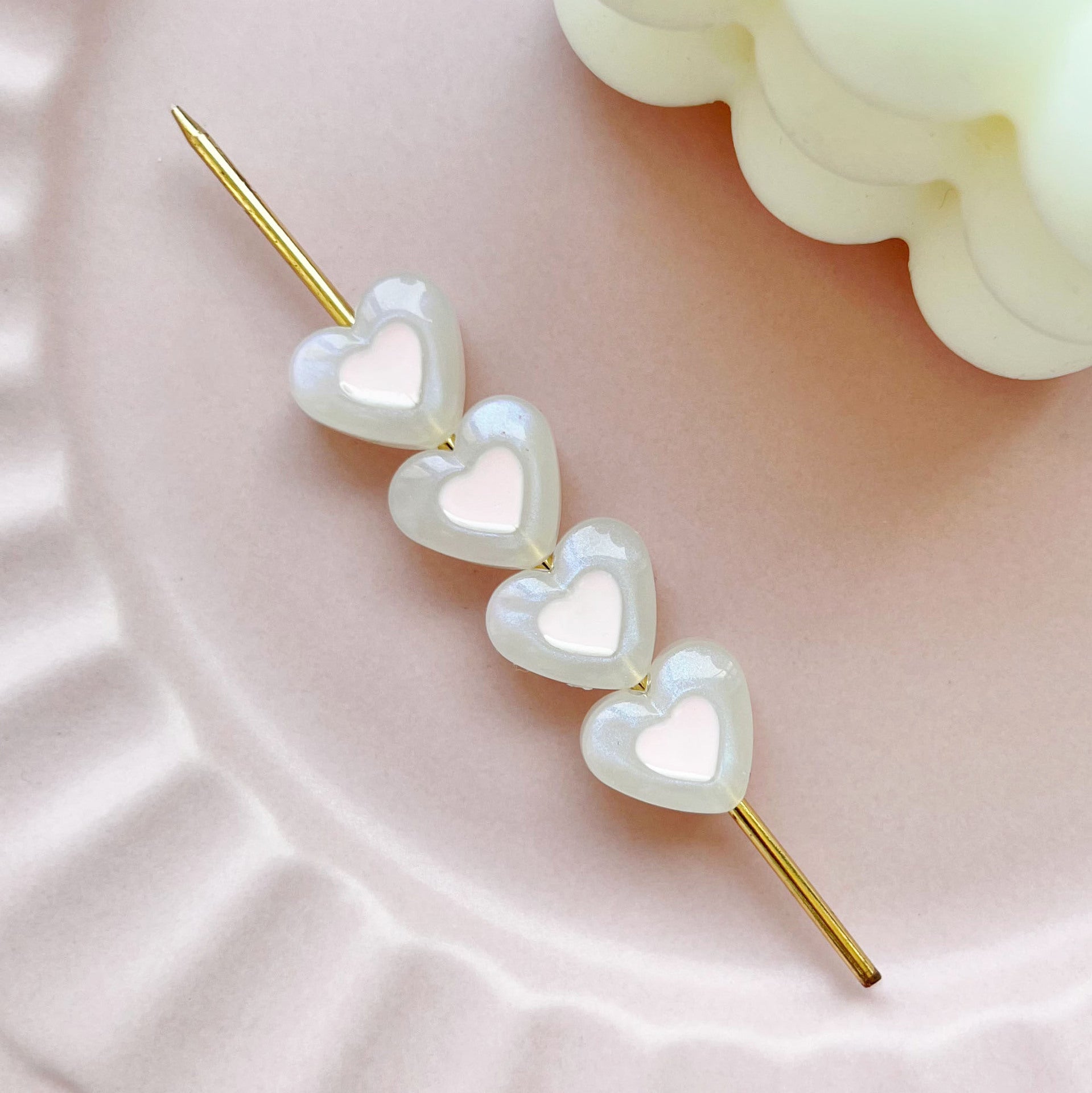 Wholesale 10pcs colorful heart Acrylic Beads