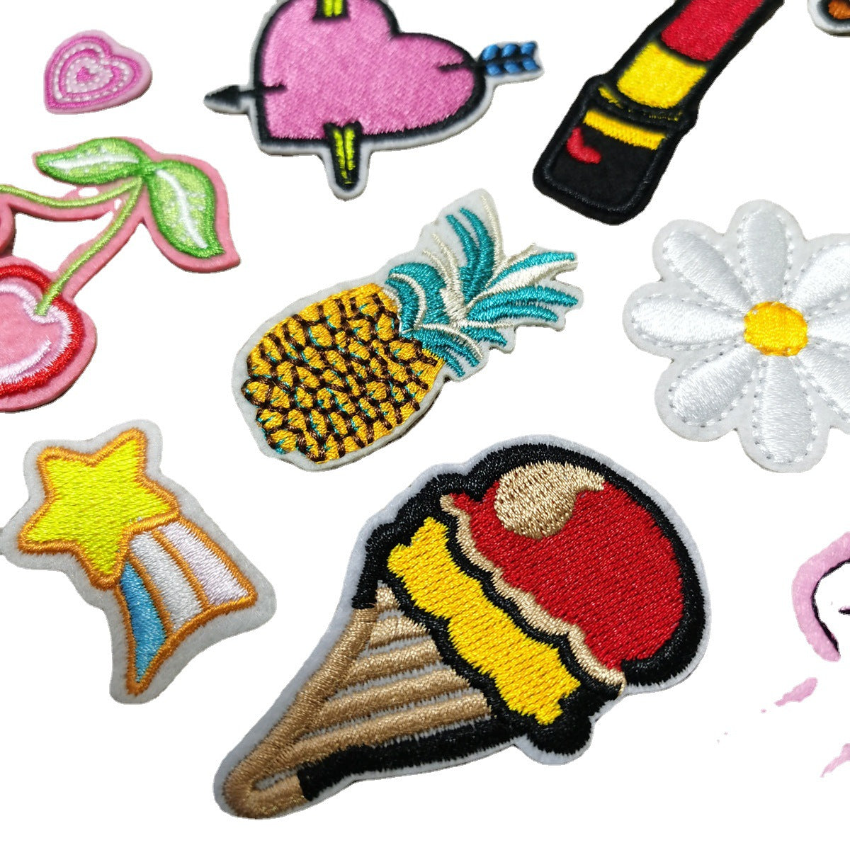 Wholesale Felt Dinosaur Embroidery Patches Cartoon Patch Set For Bags Hats Clothing Trendy DIY Craft Supply Fashion Accessory Gift