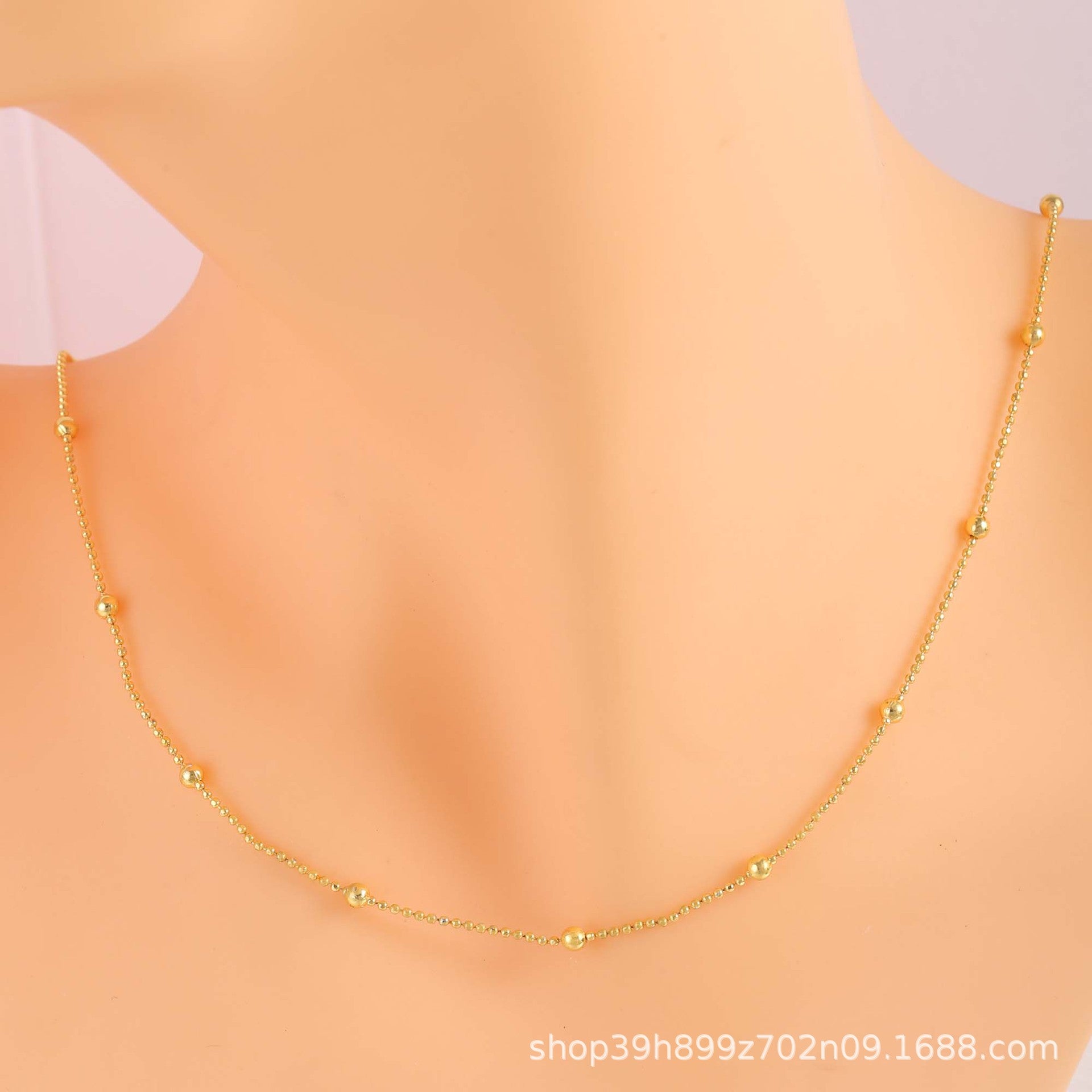 Wholesale Gold cross micro inlaid zircon pendant necklace