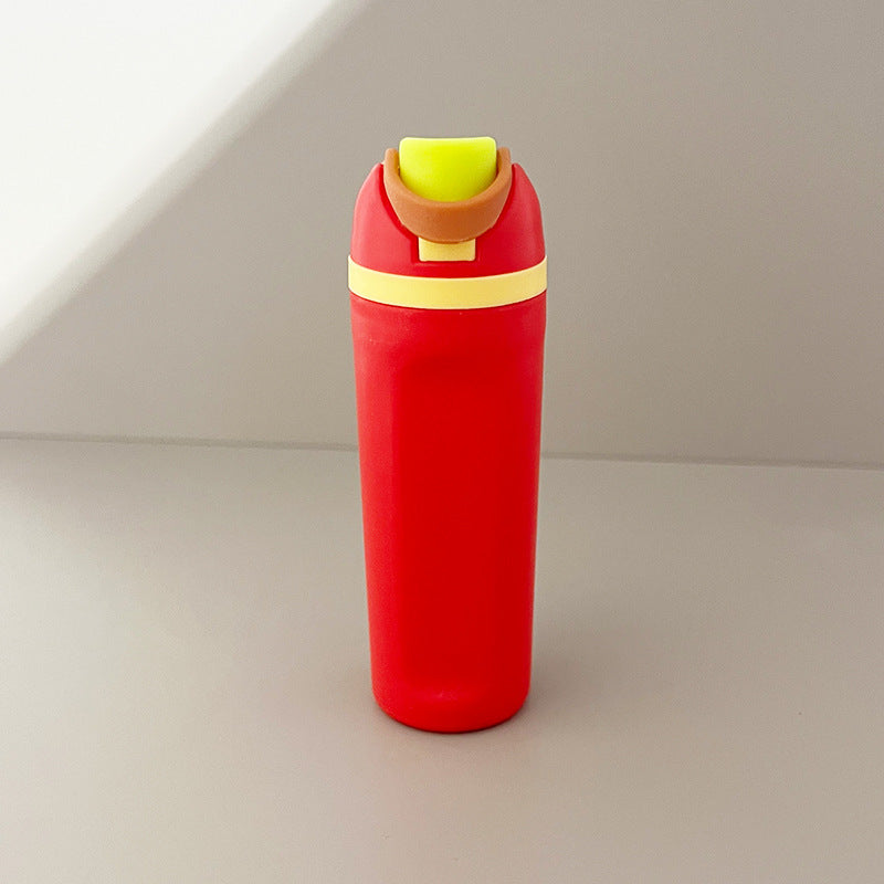 Wholesale Fruit cup keychain bag accessories pendant can hold lipstick jewelry