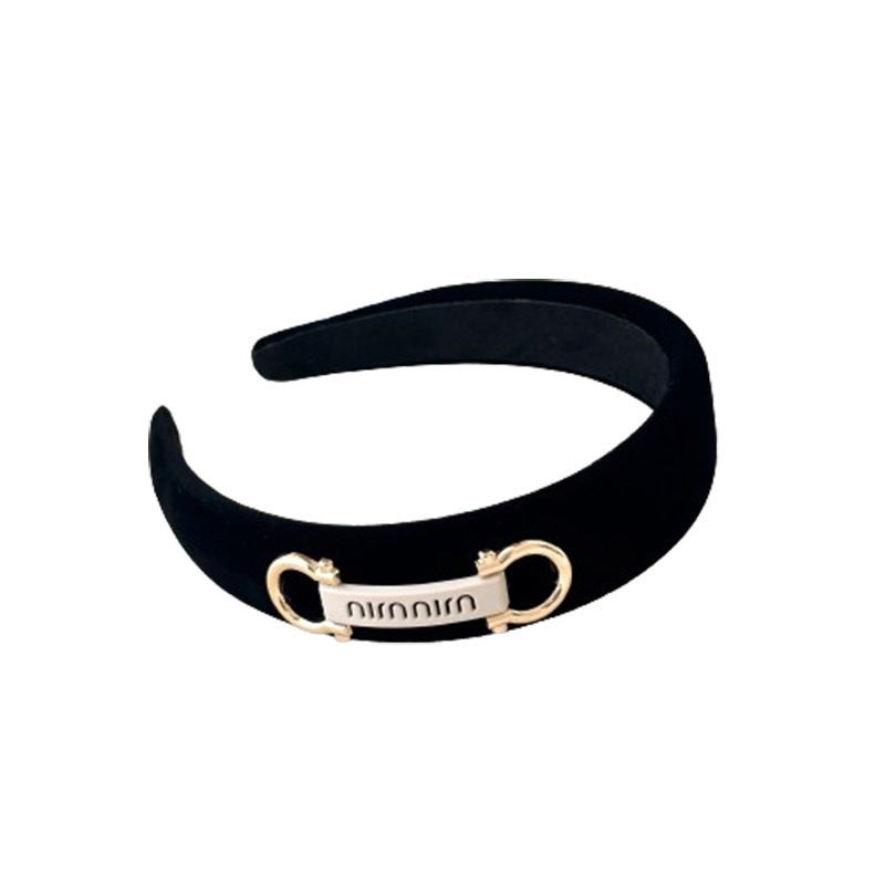 Wholesale metal letter horseshoe buckle headband hairpin for women