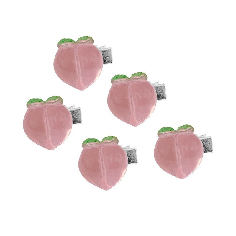 Wholesale 6 Pack Pink Love Hair Clips