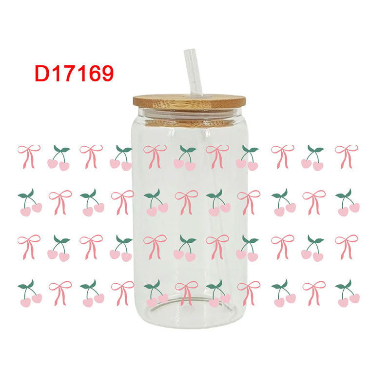 Wholesale Cute cartoon and simple 16oz Cup UV DTF Wrap