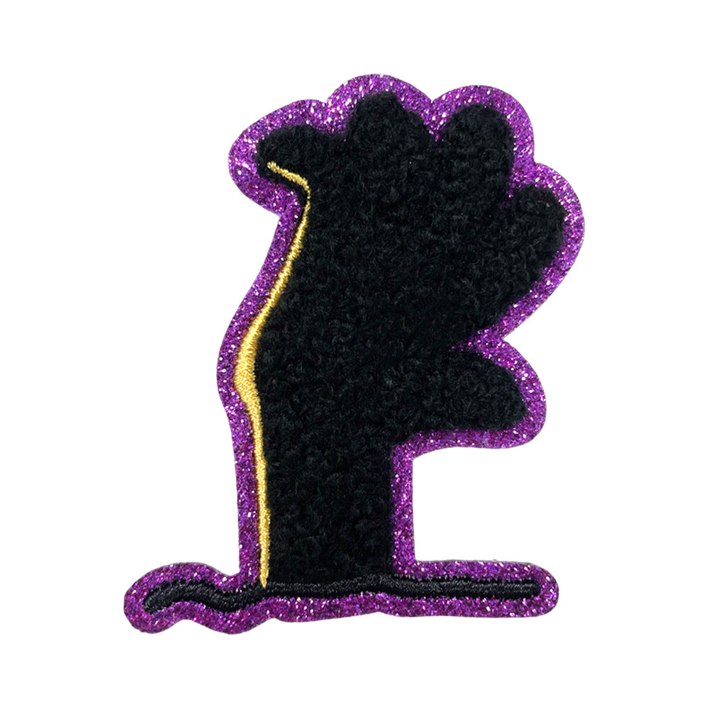Wholesale Embroidered  Iron On Patches 15 Pcs Cartoon Ghost Pumpkin Skeleton Mushroom Designs For Clothing DIY Party
