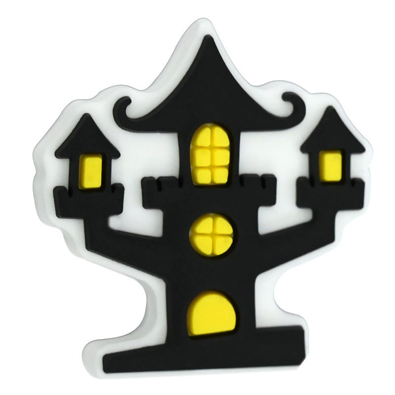 Wholesale Random 100pcs/pack  Cartoon Halloween Series PVC Soft Focal Beads