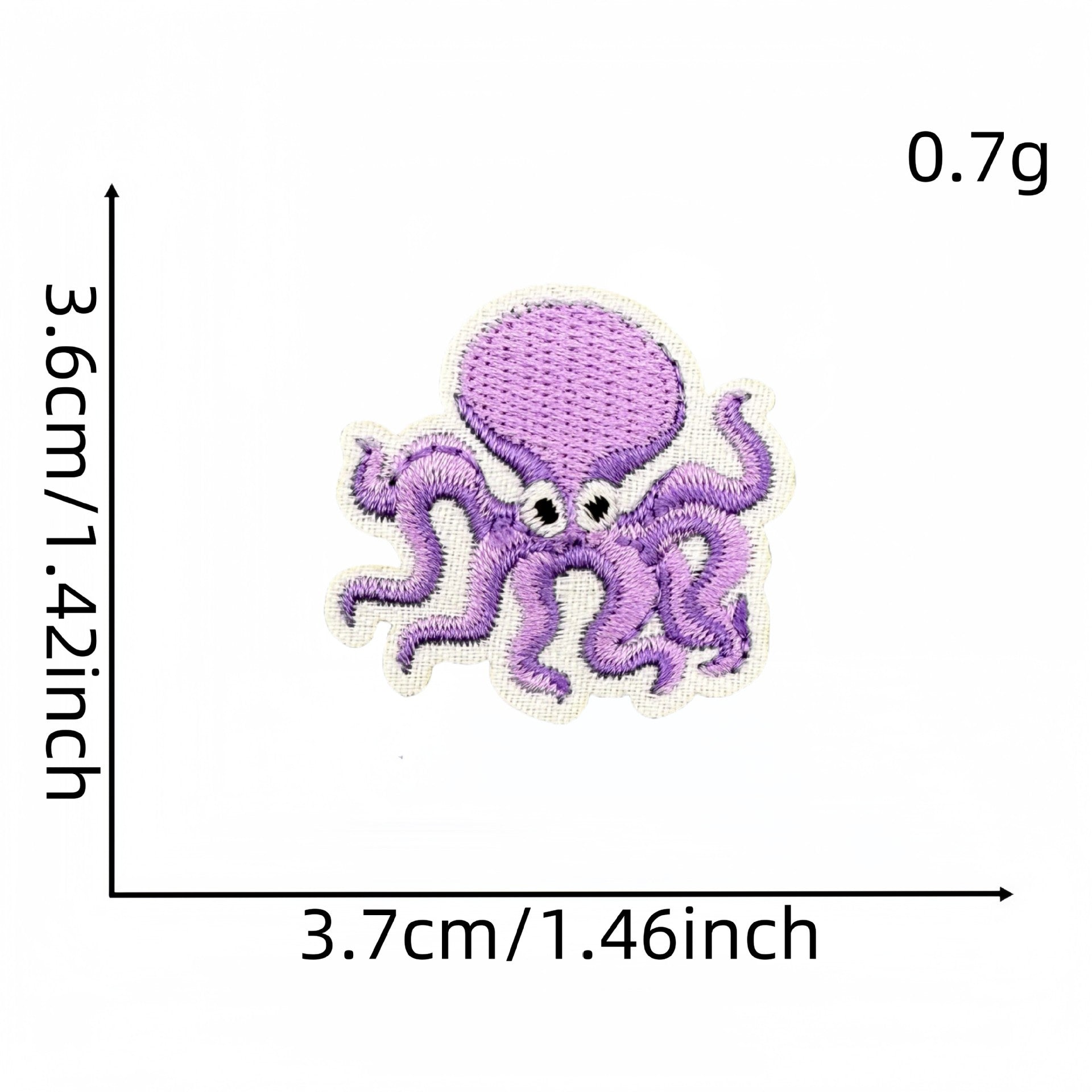 Wholesale Modern Cartoon Ocean Life Embroidered Patch Iron On Applique For Shoes Hats Fashion DIY Accessory